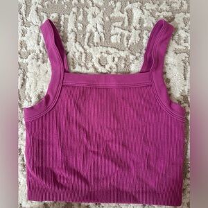 NWOT Purple/Pink CottonOn Cropped Tank Top